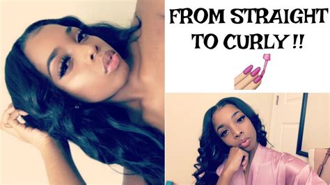 If you have lots of curls, use a mousse curl enhancer to make them pop. SLAYING 2017 ! CURLING STRAIGHT HAIR | GRWM - YouTube