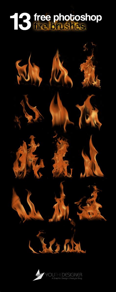 Unique gif animated fire photoshop action. 13 Free Photoshop Fire Brushes