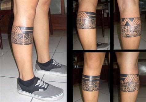 They have a general theme of curves and geometrical shapes forming a rope around the wrist, ankle or leg like a sort of band. Calf picture, photo design idea for Men and Women. | Leg ...