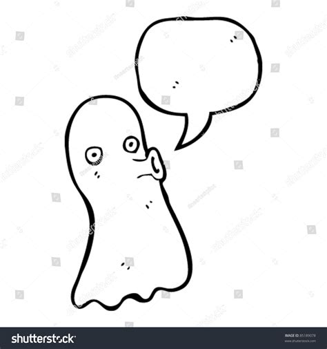 spooky cartoon ghost moaning - Royalty Free Stock Vector 85189078 - Avopix.com