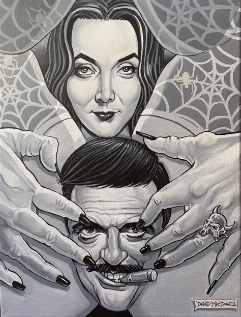 Addams family coloring pages drawing and coloring morticia. "Morticia's Gomez" by Dave MacDowell - Living Room Floor Gallery