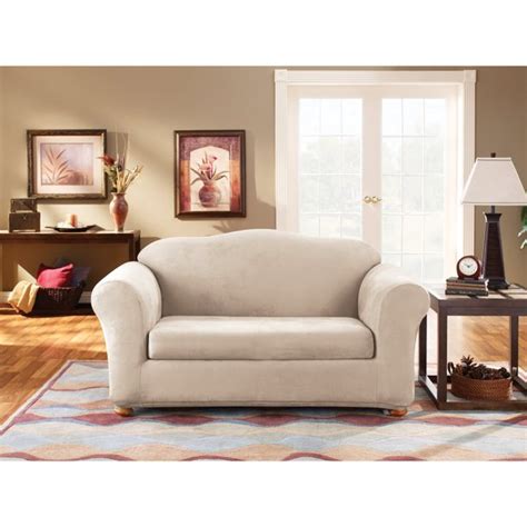 These slipcovers are incredibly comfortable and have a very distinct look. Sure Fit Suede Sofa Stretchable Slipcovers - Walmart.com ...