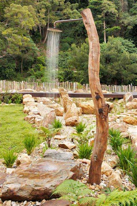 When creating your ideal space, the finishing touches matter. Spice Up Your Backyard With These 17 Cool Outdoor Showers