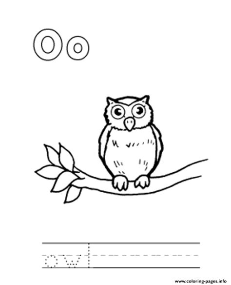 It is cool, but i would have used another words for s and o cause owl doesn't start with an o sound, the same problem. Animal Owl Alphabet Scd56 Coloring Pages Printable