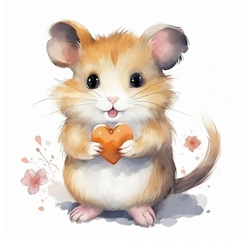 Valentine Hamster Heart Art Free Stock Photo - Public Domain Pictures