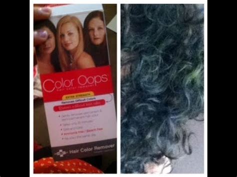 If you have years of black color added to your hair, color oops may not remove all of the black color. Color oops turned my hair green overnight! HELP ...