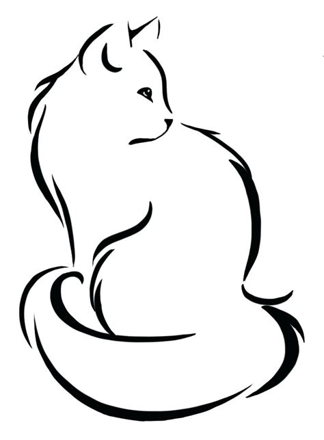 Just create a room, jump in, and start chatting! Outline Of Cat | Free download on ClipArtMag