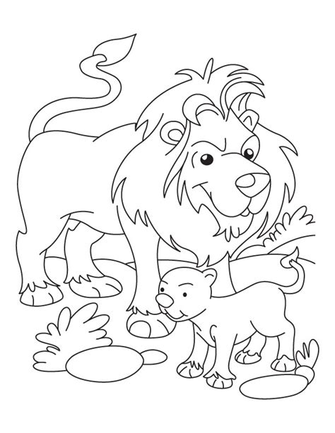 Arabian stallion getting ready to rear up coloring page #54. Lion and Cub coloring page | Download Free Lion and Cub ...