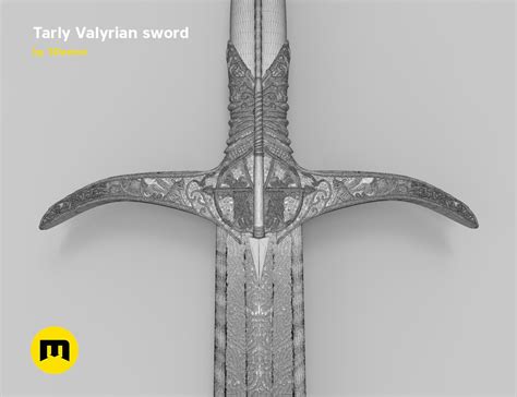 Randyll sam's father holds this sword, and by rights, it should have been passed down to sam upon the death of his father. Tarly Valyrian sword Heartbanes - 3Demon - 3D print models ...