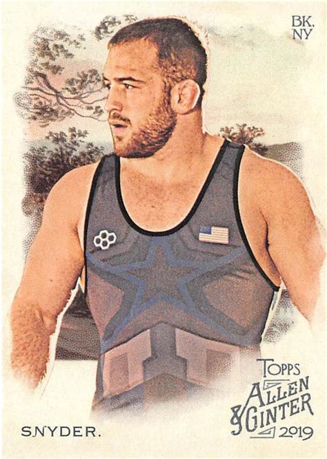 Maybe you would like to learn more about one of these? Kyle Snyder trading card (USA Wrestling Gold Medal Ohio State Buckeyes NCAA Champion) 2019 Topps ...