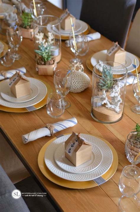 It's so easy and i was able to customize them to the colors of my house. Nautical Table Setting | diy beach themed tablescape ...