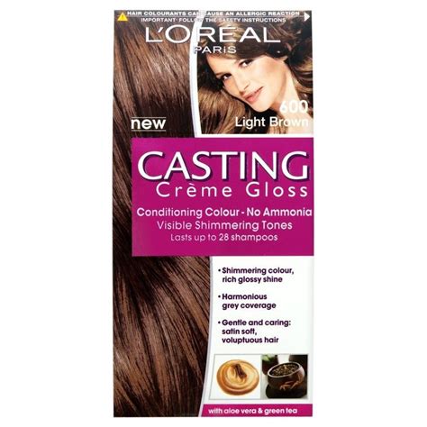 Over 30 shades of hair colour available including: L'oréal Paris Casting Crème 600 Gloss Light Brown * See ...