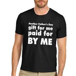 Trend Mens Cotton Novelty Funny Design Fathers Day Gift T Shirt Black 