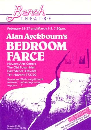 The older ernest (derek boyes) and delia (corrine koslo) are. Bedroom Farce Written by Alan Ayckbourn