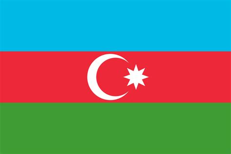 Flag used between 1918 and 1920 (slightly different) and readopted 5 february 1991, coat of arms adopted 27 february 1993. File:Flag of Azerbaijan (3-2).svg - Wikimedia Commons