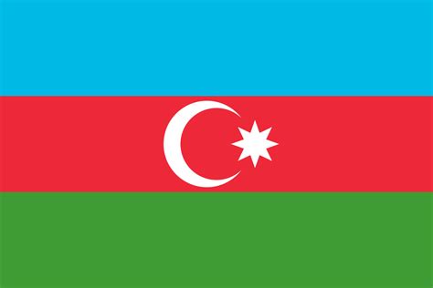 Flag used between 1918 and 1920 (slightly different) and readopted 5 february 1991, coat of arms adopted 27 february 1993. File:Flag of Azerbaijan (3-2).svg - Wikimedia Commons