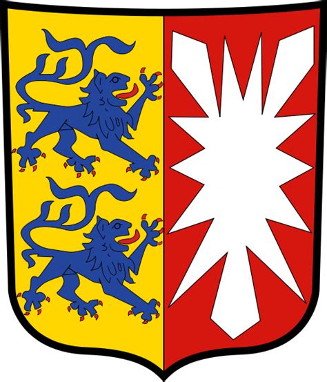 Dieses wappen vereint die symbole der damaligen herzogtümer schleswig und holstein. The Gay Courier: Flagge und Wappen der Bundesländer und ...
