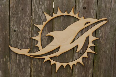 Miami Dolphins logo wall hanging sign by ArrayOfDelight on Etsy
