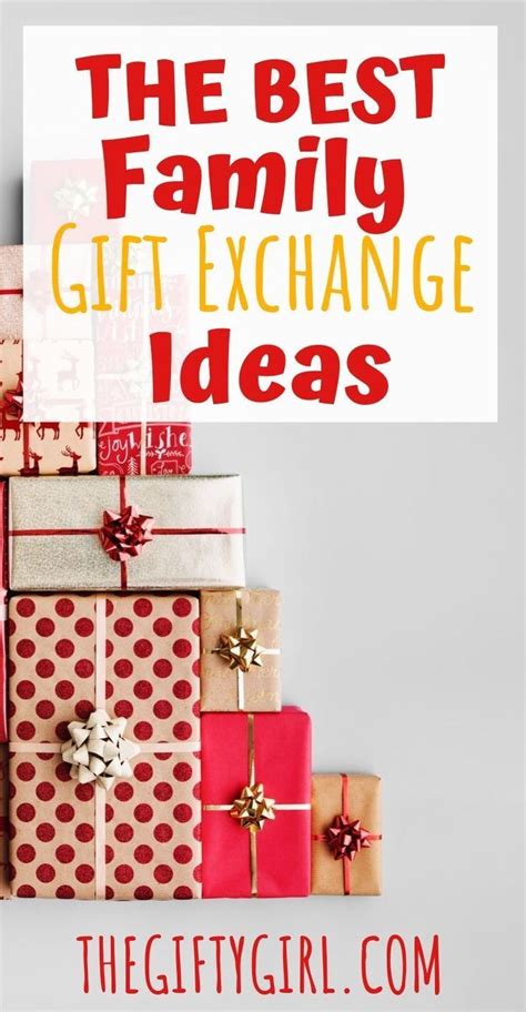 Here are 25+ awesome and interesting gift ideas we've handpicked that they'll love. The 15 Best Gift Exchange Ideas for Families | Family gift ...