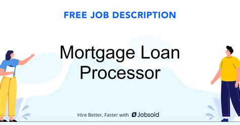Feel free to revise this job description to meet. Mortgage Loan Processor Job Description - Jobsoid