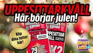 Sitter ni och myser framför uppesittarkvällen? Uppesittarkväll med Bingolotto 23 december ...