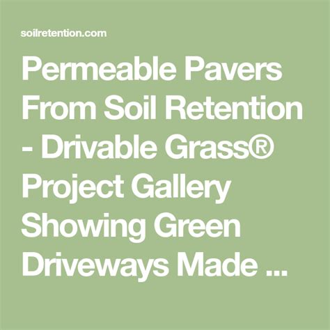 Concrete pavers have become very popular due to their low cost and many shape and size options that are available. Gallery | Permeable pavers, Grass pavers, Permeable