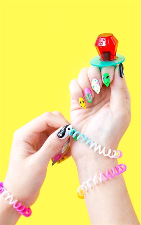 Professionally performed and diy silk nail wraps pattern on nails can be done not only with the help of brushes, but also with the help of dots. » DIY Tie Dye Nail Wraps | Tie dye nails, Diy manicure, Manicure