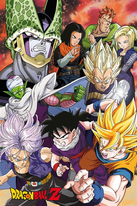 The fifth season of the dragon ball z anime series contains the imperfect cell and perfect cell arcs, which comprises part 2 of the android saga. Dragon Ball Z - Cell Saga - Poster - 61x91,5