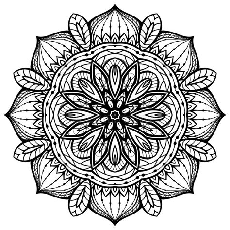 The openings between the threads give the impression that this mandala is made of lace. Eastern Filigree Mandala. Stock Vector - Image: 69315764