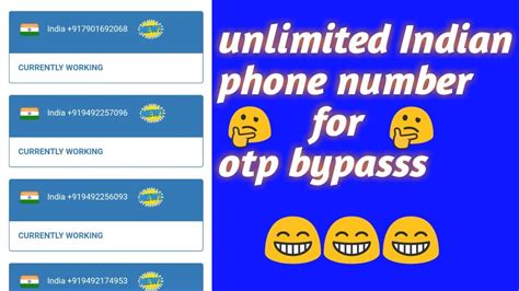 Our free sms service helps you bypassing these steps. Free indian number for otp