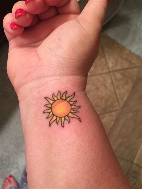 The swirling lines are truly one of a kind. Watercolor Sun Tattoo Designs, Ideas and Meaning | Tattoos ...