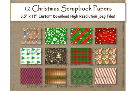 The uk has now left the eu. Retro Country Christmas Digital Paper 11" x 8.5" vintage ...