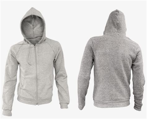 Download Zip Up Hoodie Back Template - Free Zip Hoodie Mockup ...