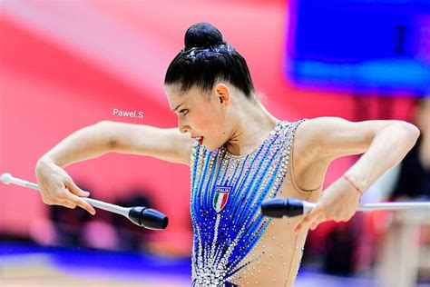 She is the first italian individual to win the silver medal at the world champ. Milena Baldassarri (Italy) won silver in clubs finals at ...