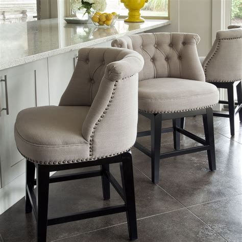 Wayfair.com has been visited by 1m+ users in the past month Sora Linen Swivel Barstool - IO Metro.. THE BARSTOOLS FOR ...