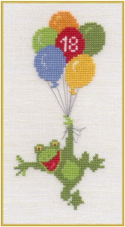 Stickvorlage point de croix kreuzstich nostalgische rosen cross stitch (190). Frosch Fridolin - Kreuzstich - Stickvorlage zum Sticken ...