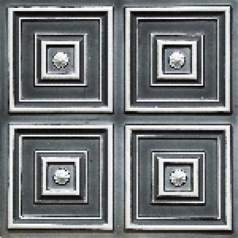 These ceiling tiles are ideal for commercial and residential application. D112 PVC CEILING TILE 24X24 GLUE UP - ANTIQUE SILVER ...