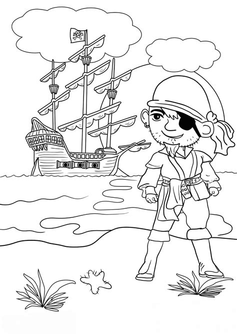 Here are fun free printable elephant coloring pages for children. Printable Pirate Color Pages | 101 Activity in 2020 ...