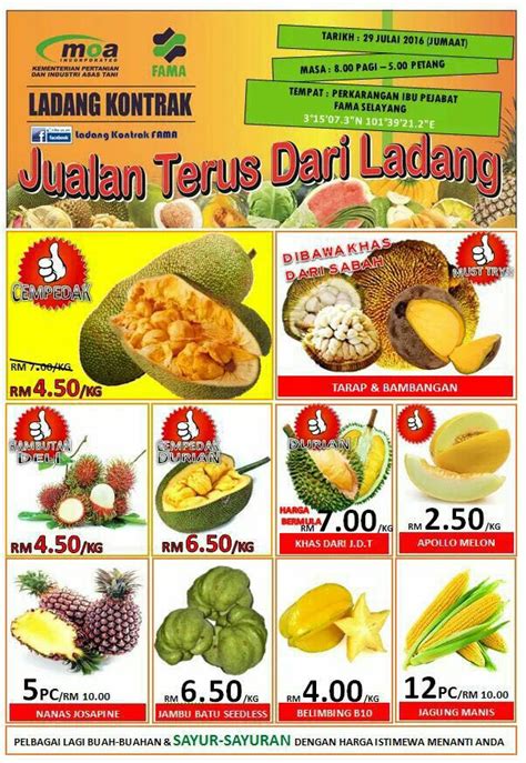 Kamis, 13 mei 2021 tambah komentar edit. Durian murah FAMA Selayang | irrayyan.com