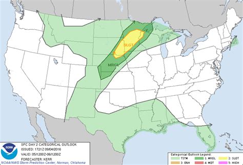 The storm prediction center put much of the region under an enhanced risk for severe thunderstorms. Tomorrow's Severe Thunderstorm outlook | Weather photos ...