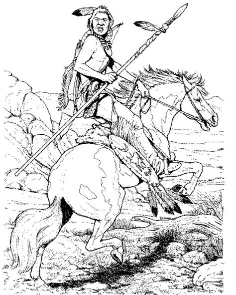 Best native americans or indians coloring pages. Cowboy And Horse Coloring Pages at GetColorings.com | Free ...