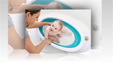 Your baby's first bath can be a time filled with smiles and laughter or tears and wails; Boon Naked Collapsible Baby Bathtub - YouTube