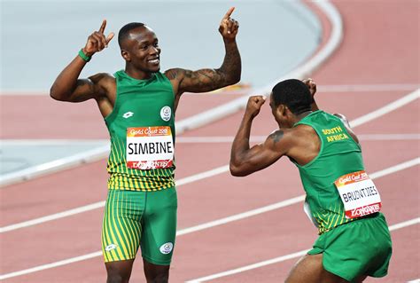 Simbine was in superb form in the men's 100m event, picking up valuable iaaf diamond league points at the 10th leg of the series. Commonwealth champ Akani Simbine faces year's fastest men ...