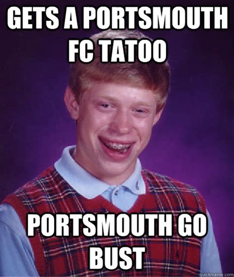 #southampton football club #premier league #top of the on 19th november 2005, the bbc invited mark e smith to read the football results on the final. Gets a Portsmouth FC tatoo Portsmouth go bust - Bad Luck ...