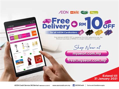 Do you love to shop at aeon shopping centres in malaysia? Shop & Enjoy Free Delivery + RM10 OFF at MyAEON Online ...