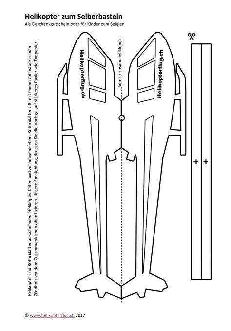 A4 20 £ oder 24 lb. Helikopter Selberbasteln - Helikopterflug