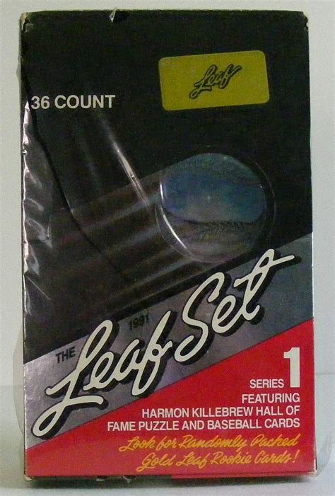 Maybe you would like to learn more about one of these? 1991 Leaf Set Baseball Cards Series 1 Unopened Hobby Box - Steeno Sports Memorabilia Collector ...