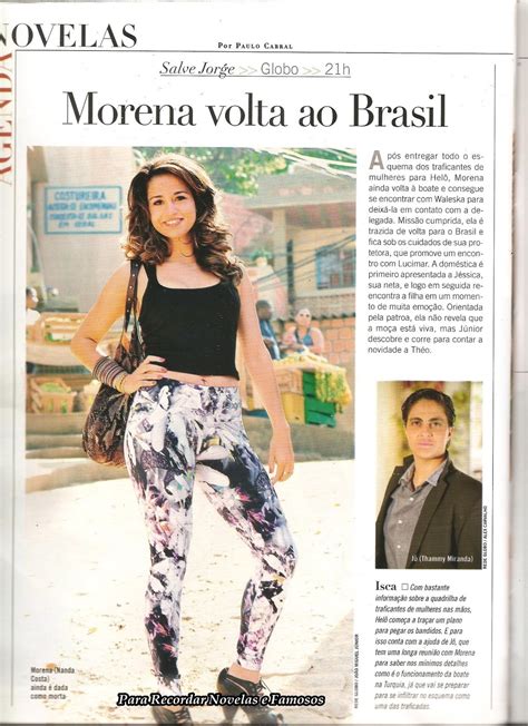 7 years ago7 years ago. Para Recordar Novelas e Famosos: Morena volta ao Brasil ...