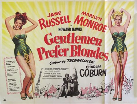 Whether you are a collector or just generous with gifts, movie posters are perfect for any occasion! British Quad Gentlemen Prefer Blondes Vintage Movie Poster ...