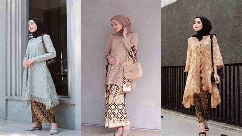 Model baju kebaya muslim simple elegan. Kebaya Modern Hijab Pesta Tampil Stylish dan Trendy Saat ...